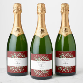 Burgundy Eukalyptus Tillsammans För Evigt Bröllop 