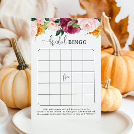 Burgundy fall möhippa bingo-spel