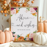 Burgundy fall-rådgivning och önskemål för Newlywed Poster<br><div class="desc">Burgundy fall-råd och önskemål för Newlyweds Matching-artiklar tillgängliga.</div>
