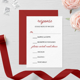Burgundy Fall Wedding OSA kort