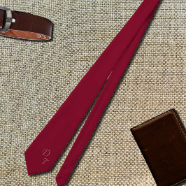 Burgundy färg - dina monogram slips