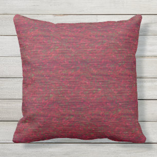Burgundy färg utomhus- Flecked kudder 20" x 20", Kudde