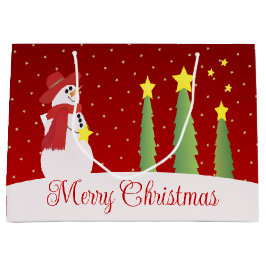 Burgundy Festive Snögubbe