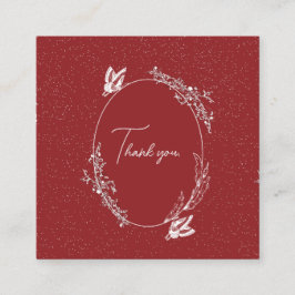 Burgundy Fjärilskort Tilläggskort