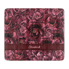 Burgundy Flower Elegance