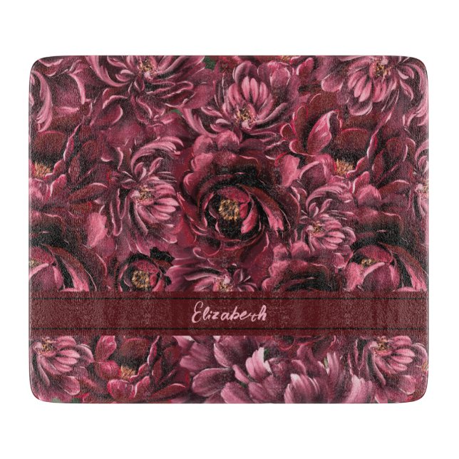 Burgundy Flower Elegance (Framsidan)