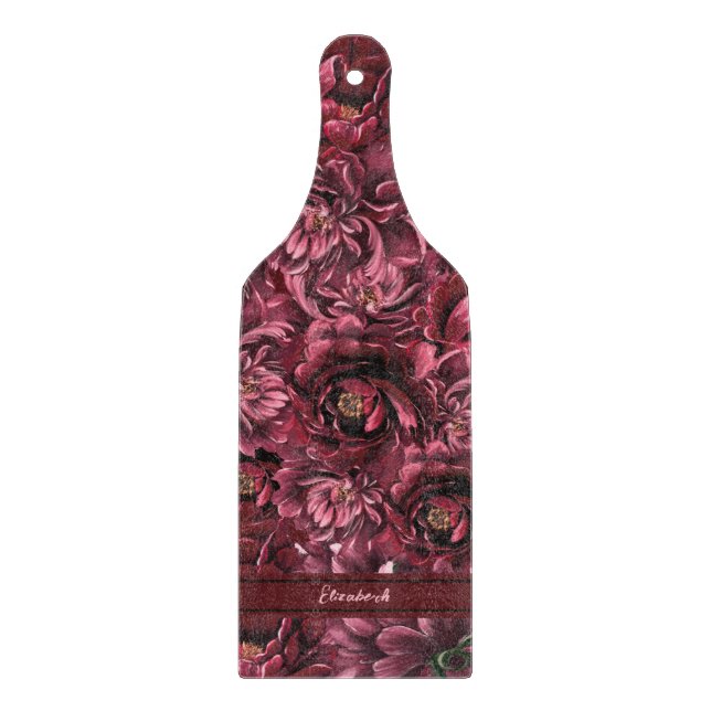 Burgundy Flower Elegance (Framsidan)