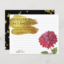 Burgundy Flower  ett minnesfunktionskort