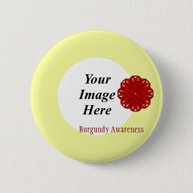 Burgundy Flower Ribbon Template av Kenneth Yoncich Knapp (Framsida)
