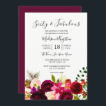 Burgundy Flowers 60 & Fabulous 60:e födelsedagen Inbjudningar<br><div class="desc">Burgundy Flowers 60 och Fabulous 60:e födelsedagsmatchningssamlingen Inbjudan i Niche- och Nest-butiken.</div>