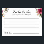 Burgundy Flowers Bucket List Ideas Bröllopskort Bordsnummer<br><div class="desc">De här vackra personligerna kommer att vara perfektens komplimang till din bröllopsmottagning eller möhippa/par dusch. Den här designen har blommiga vattenfärgsblommor och utrymme för gästerna att lämna sina haketlistidéer om ställe eller aktiviteter för de nyfödda som ska göra under sin livstid.</div>