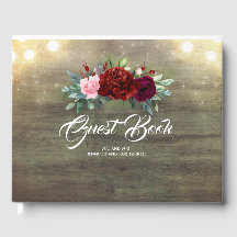 Burgundy Flowers - Peony Rustic Bröllop