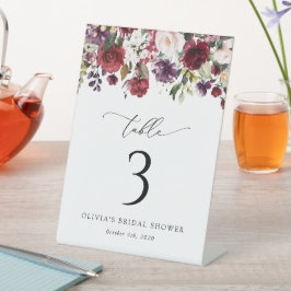 Burgundy Flowers, Rosa Flowers, Boho Bordsnummer