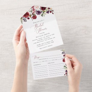 Burgundy Flowers, Rosa Flowers, Boho Möhippa