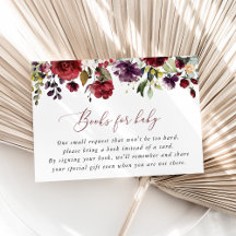 Burgundy Flowers, Rosa Flowers, Bokar för Baby