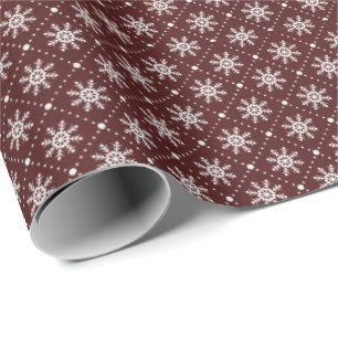 Burgundy fodrar den rödbruna vitsnöflingor presentpapper