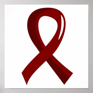 Burgundy för åtskillig Myeloma band 3 Poster