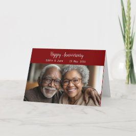 Burgundy för fotomappar på årsdagen inbjudan