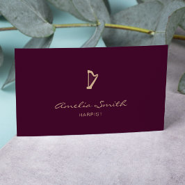 Burgundy för minimal Elegant för professionell Har Visitkort