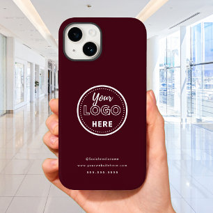 Burgundy för professionell Branding Minimalist Log