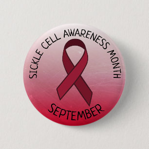 Burgundy för skäracellmedvetenhet band knapp