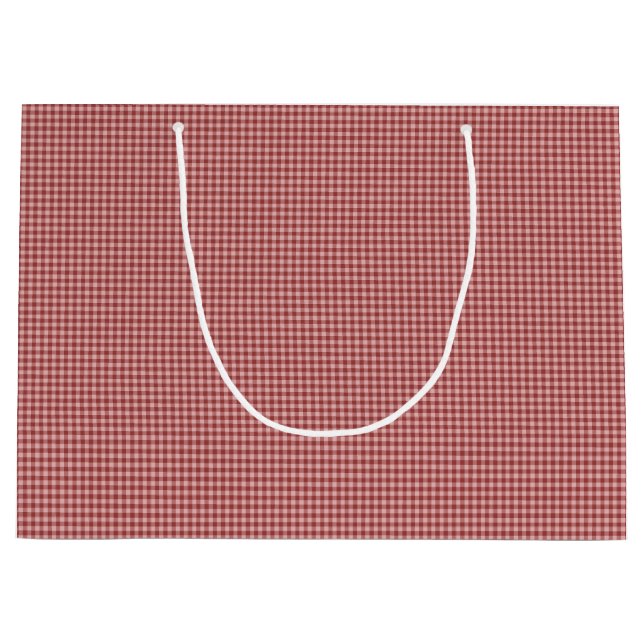 Burgundy Gingham-GIFT BAG L (Framsidan)