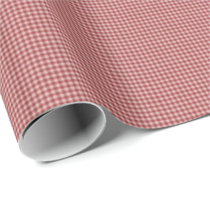 Burgundy Gingham-GIFT WRAPPING PAPPER Presentpapper