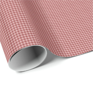 Burgundy Gingham-GIFT WRAPPING PAPPER Presentpapper