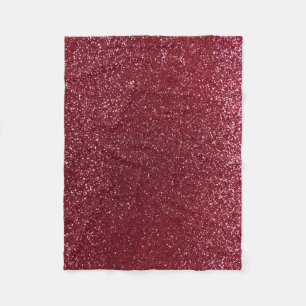 Burgundy glitter fleecefilt