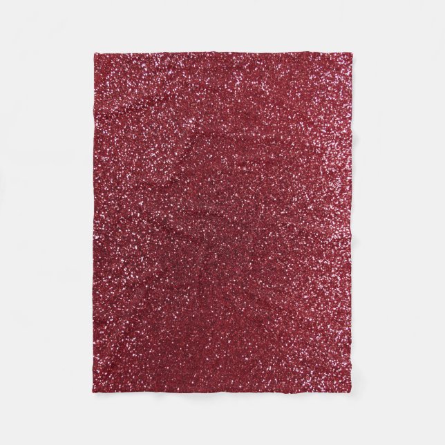 Burgundy glitter fleecefilt (Framsidan)