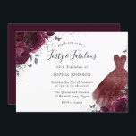 Burgundy Gnistra Dress Ro 40 & Fabulous 40:e Inbjudningar<br><div class="desc">Burgundy Gnistra Dress Ro 40 och Fabulous 40:e inbjudan Mer Möhippa för blommigt i elegant i vår butik!</div>