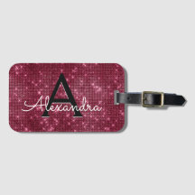 Burgundy Gnistra Twinkle Gnistra Monogram Namn