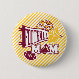 Burgundy & Gold Football Mamma  Knapp