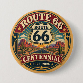 Burgundy Gold Route 66 Centennial Emblem Knapp