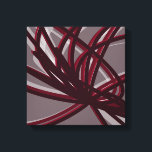 Burgundy & Grått Abstrakt Rosett band | Skuggor oc Canvastryck<br><div class="desc">Snyggt, modern burgundi- och grått-design med abstrakt rosett band i skuggor och ljus. Du kan anpassa genom att ändra bakgrunden till färg och/eller färg. Välj "anpassa" och navigera till avsnittet lagrar om du vill visa bilderna och ändra bakgrunden till färg eller gräns färg om du vill anpassa designen till kostym...</div>