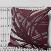 Burgundy & Grått Artistic Abstrakt - menyfliksdesi