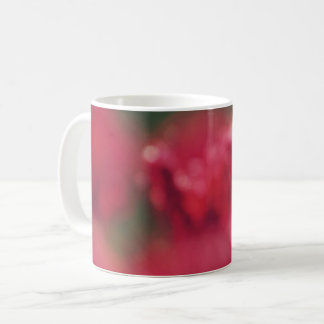 Burgundy, grönt, fuchsia, röd abstrakt konst mugg