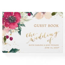 Burgundy & Guld | Blommigt Fall Rustic Bröllop