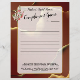 🤵 Burgundy Guld Elegant Inky Abstrakt Bröllop