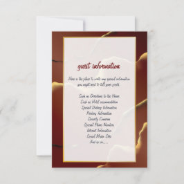 🤵 Burgundy Guld Elegant Inky Abstrakt Bröllop Inbjudningar