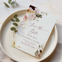 Burgundy guld fall elegant Spara datum