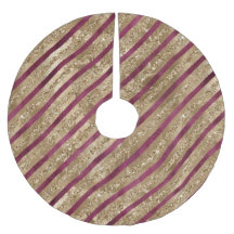 Burgundy Guld Glitter Rand