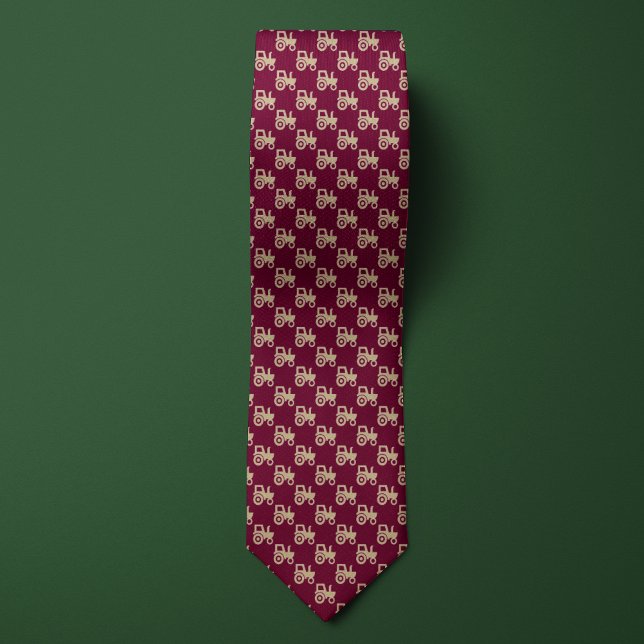 Burgundy & Guld lantbrukare Tractor Slips (Skapare uppladdad)