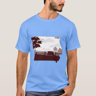 Burgundy Iowa T Shirt