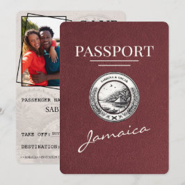 Burgundy Jamaica-passet Spara datum Datumet