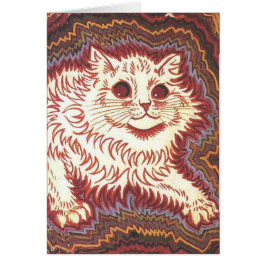 Burgundy Katzen Hälsningskort