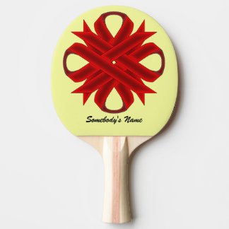 Burgundy Klöver Ribbon av Kenneth Yoncich Pingisracket