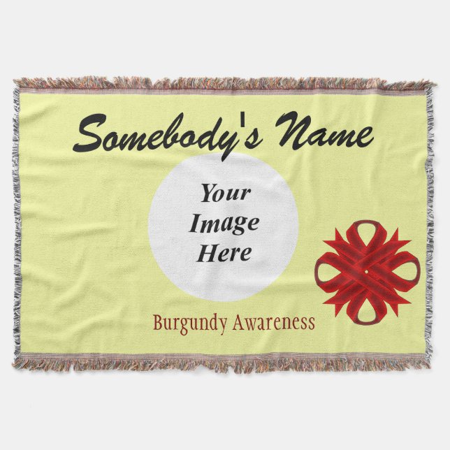 Burgundy Klöver Ribbon Template av Kenneth Yoncich Mysfilt (Framsidan)