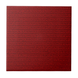 Burgundy kopplar ihop röd väv Look Kakelplatta