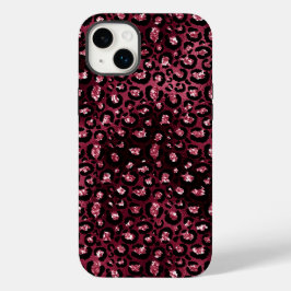 Burgundy Leopard Skriv ut Glitter